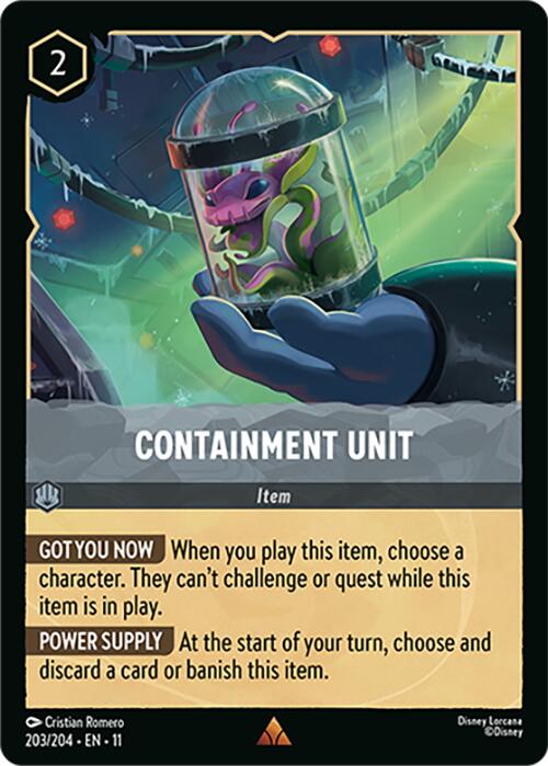 Disney Lorcana: Containment Unit card image