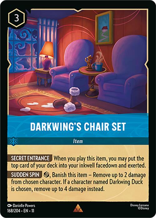Disney Lorcana: Darkwing's Chair Set card image