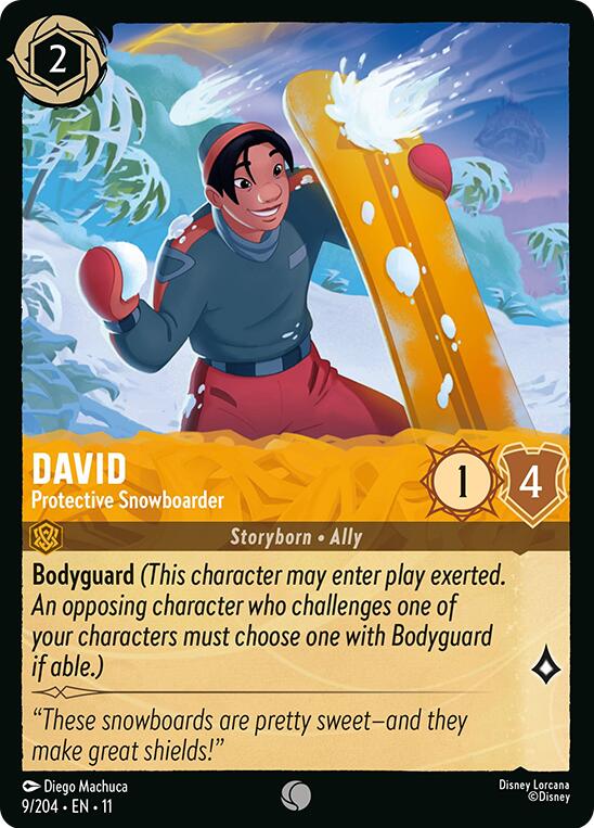 Disney Lorcana: David - Protective Snowboarder card image