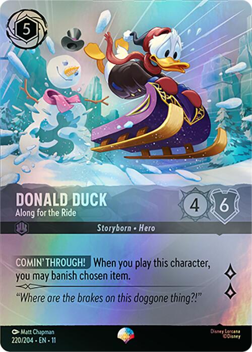Disney Lorcana: Donald Duck - Along for the Ride (Epic) card image