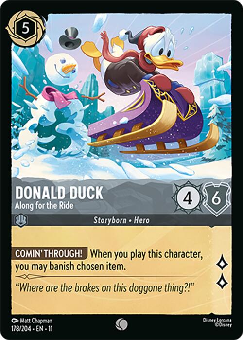 Disney Lorcana: Donald Duck - Along for the Ride card image