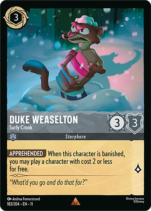 Disney Lorcana: Duke Weaselton - Surly Crook card image
