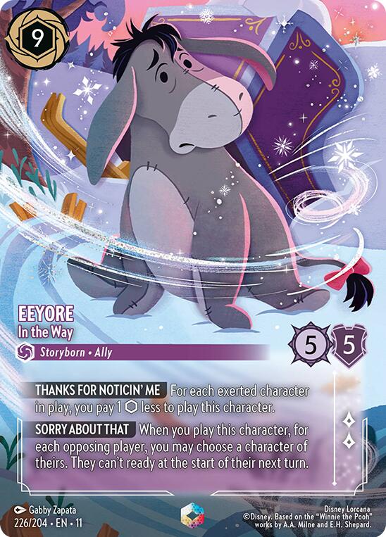 Disney Lorcana: Eeyore - In the Way (Enchanted) card image