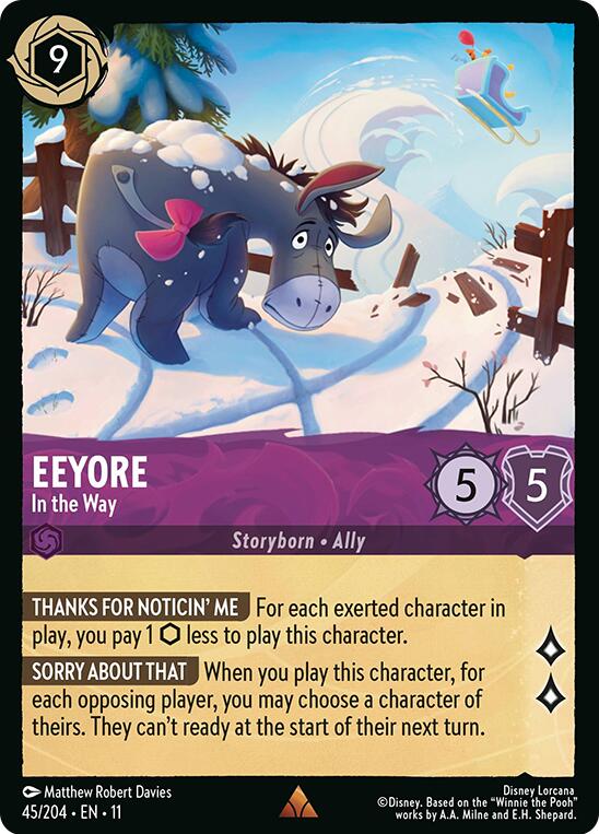Disney Lorcana: Eeyore - In the Way card image