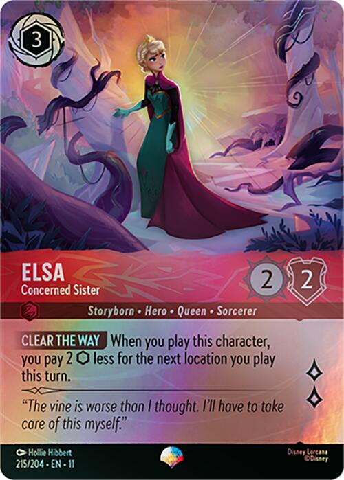 Disney Lorcana: Elsa - Concerned Sister (Epic) card image
