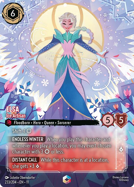 Disney Lorcana: Elsa - Ice Artisan (Enchanted) card image