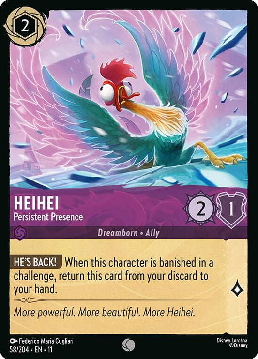Disney Lorcana: HeiHei - Persistent Presence card image