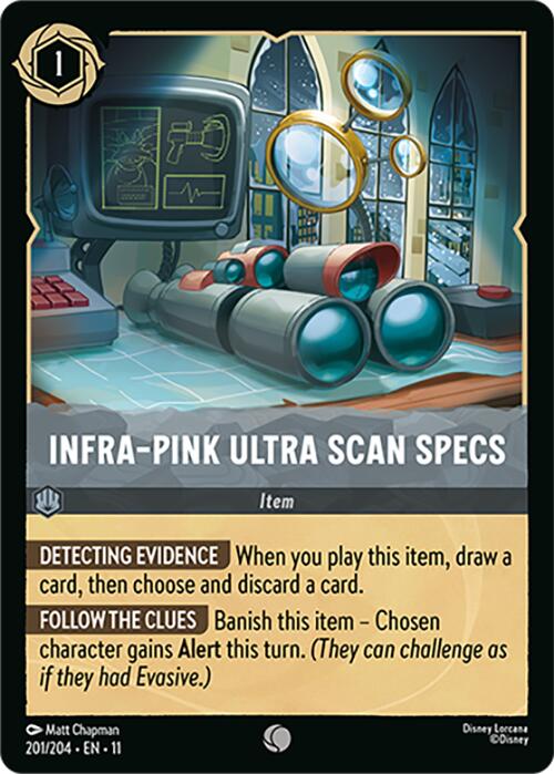Disney Lorcana: Infra-Pink Ultra Scan Specs card image