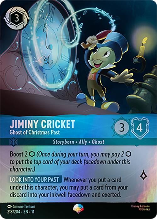 Disney Lorcana: Jiminy Cricket - Ghost of Christmas Past (Epic) card image