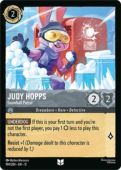 Disney Lorcana: Judy Hopps - Snowball Patrol card image
