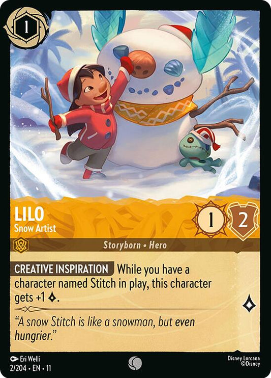 Disney Lorcana: Lilo - Snow Artist card image