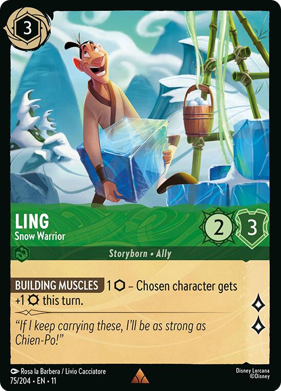 Disney Lorcana: Ling - Snow Warrior card image