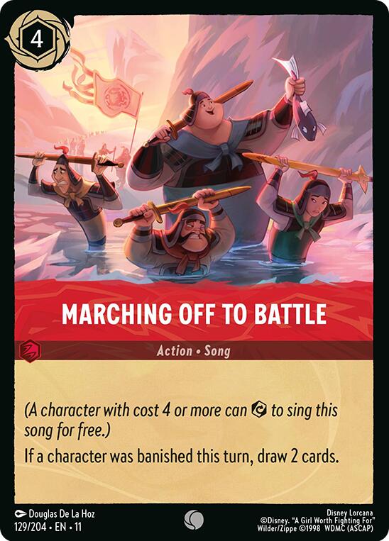 Disney Lorcana: Marching Off to Battle card image
