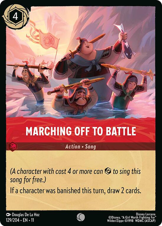 Disney Lorcana: Marching Off to Battle card image
