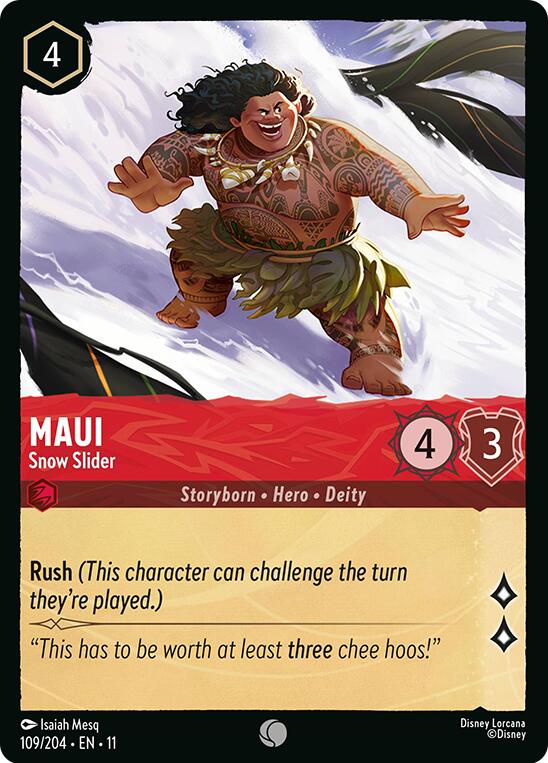 Disney Lorcana: Maui - Snow Slider card image