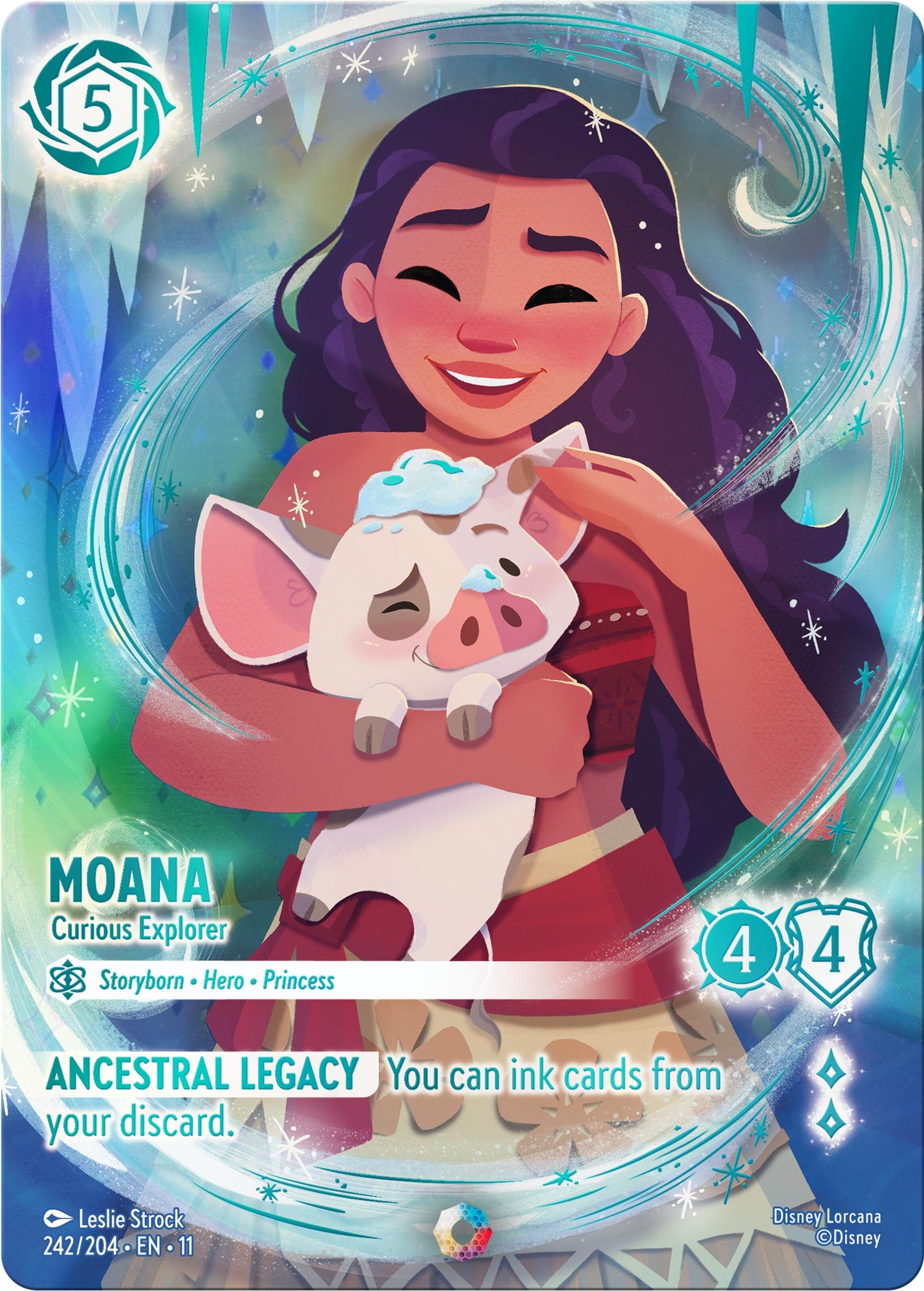 Disney Lorcana: Moana - Curious Explorer (Iconic) card image