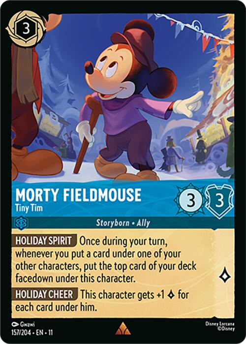 Disney Lorcana: Morty Fieldmouse - Tiny Tim card image