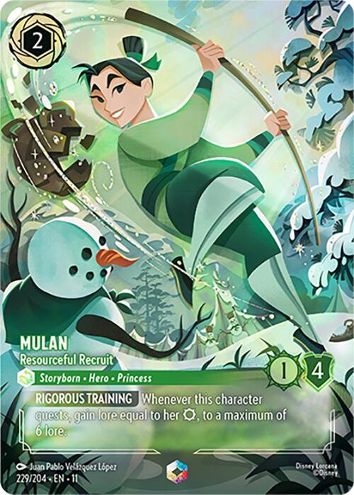 Disney Lorcana: Mulan - Resourceful Recruit (Enchanted) card image