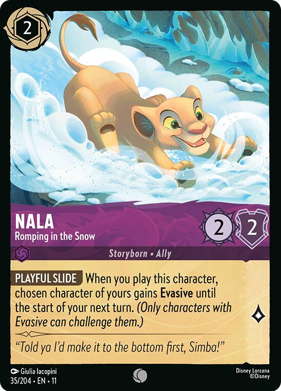 Disney Lorcana: Nala - Romping in the Snow card image