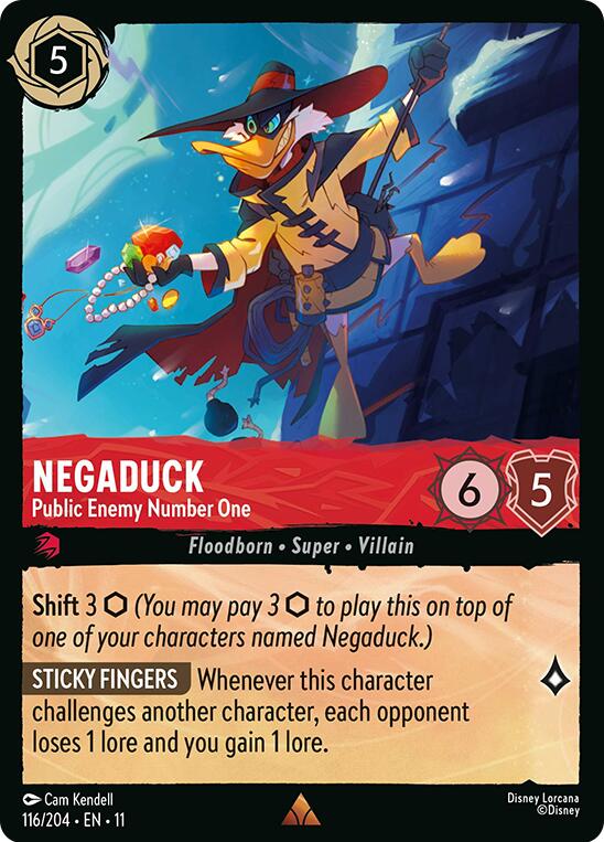 Disney Lorcana: Negaduck - Public Enemy Number One card image