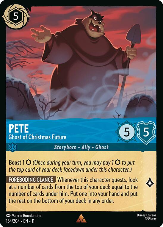 Disney Lorcana: Pete - Ghost of Christmas Future card image