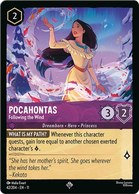 Disney Lorcana: Pocahontas - Following the Wind card image