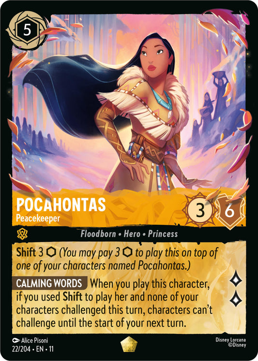 Disney Lorcana: Pocahontas - Peacekeeper card image