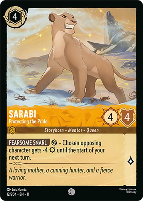 Disney Lorcana: Sarabi - Protecting the Pride card image