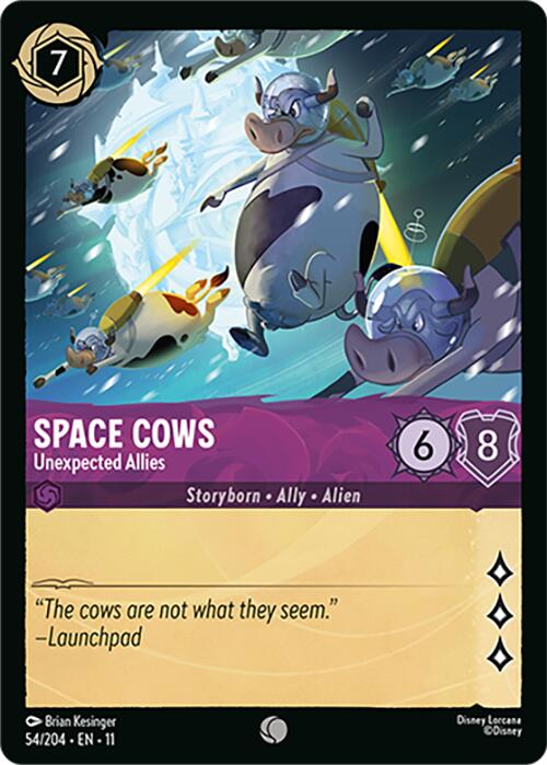 Disney Lorcana: Space Cows - Unexpected Allies card image