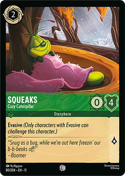 Disney Lorcana: Squeaks - Cozy Caterpillar card image
