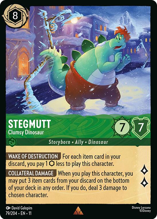 Disney Lorcana: Stegmutt - Clumsy Dinosaur card image