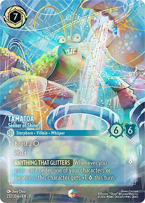Disney Lorcana: Tamatoa - Seeker of Shine (Enchanted) card image