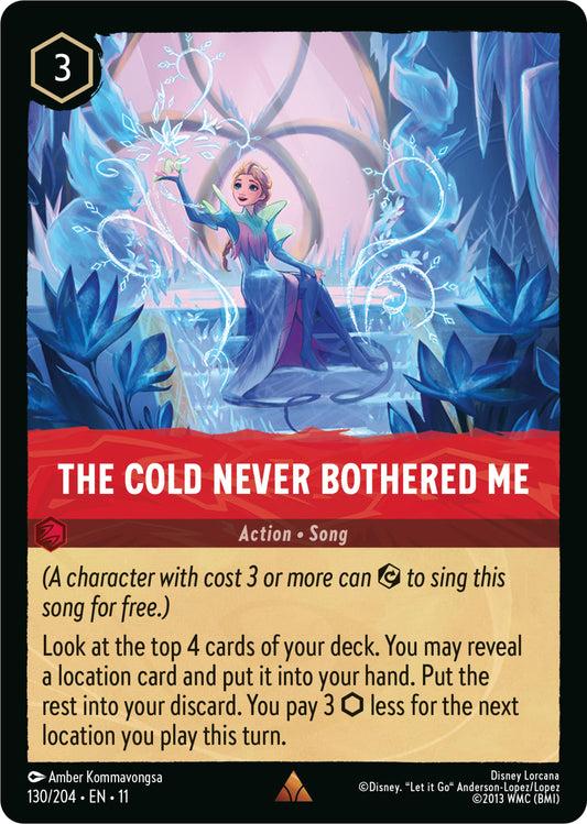 Disney Lorcana: The Cold Never Bothered Me card image
