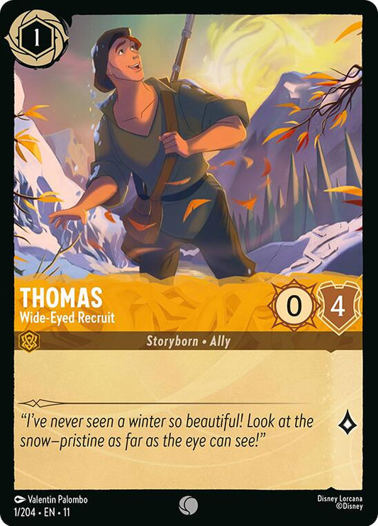 Disney Lorcana: Thomas - Wide-Eyed Recruit card image