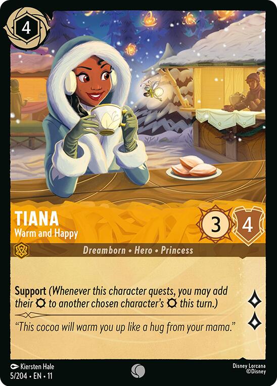 Disney Lorcana: Tiana - Warm and Happy card image