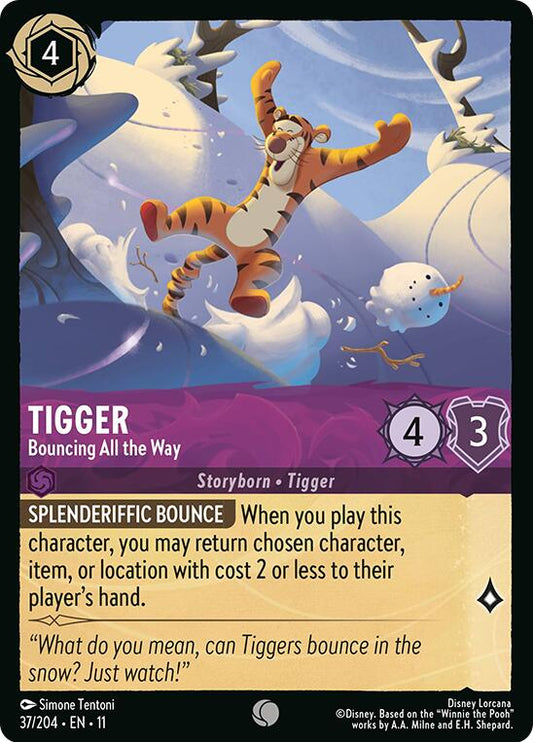 Disney Lorcana: Tigger - Bouncing All the Way card image