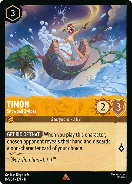 Disney Lorcana: Timon - Snowball Swiper card image