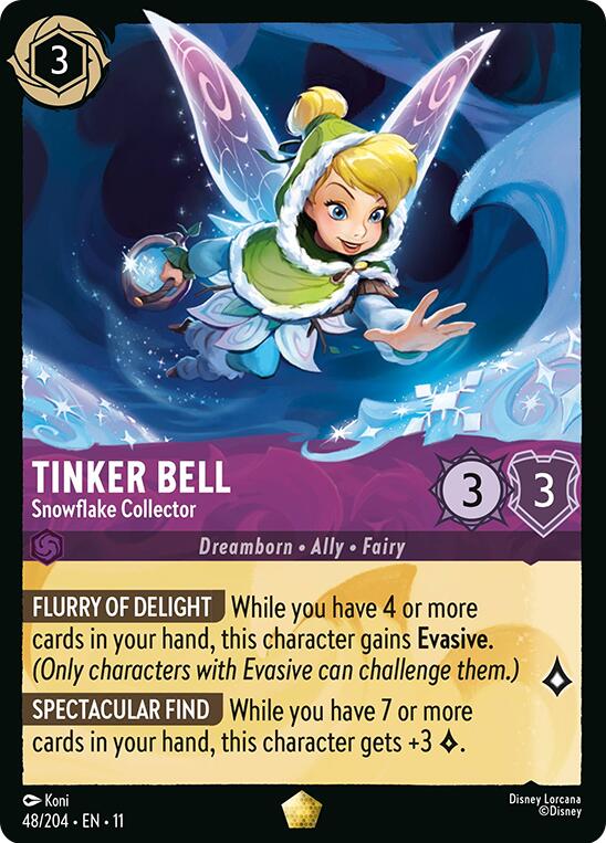 Disney Lorcana: Tinker Bell - Snowflake Collector card image