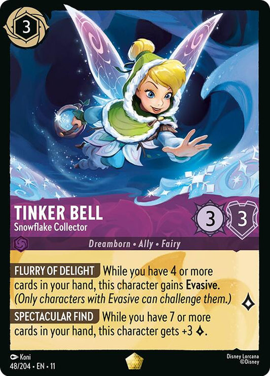 Disney Lorcana: Tinker Bell - Snowflake Collector card image