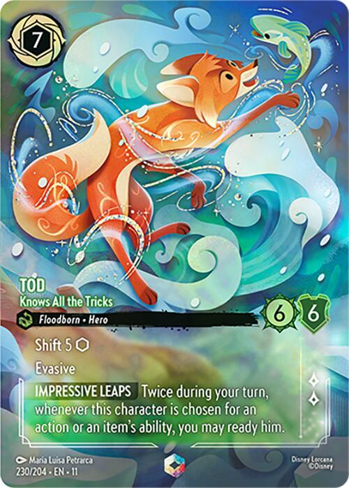 Disney Lorcana: Tod - Knows All the Tricks (Enchanted) card image