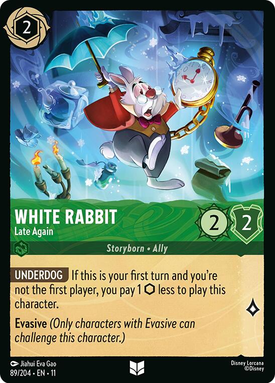 Disney Lorcana: White Rabbit - Late Again card image