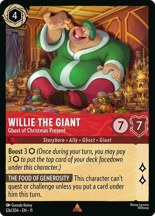 Disney Lorcana: Willie the Giant - Ghost of Christmas Present card image