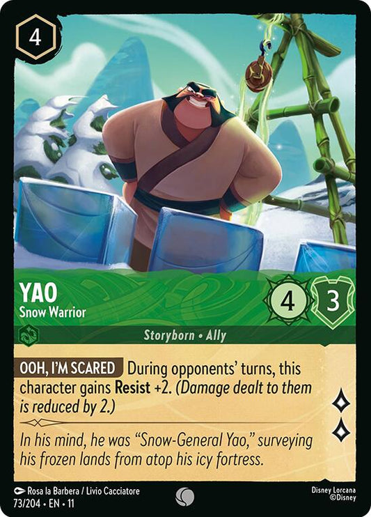Disney Lorcana: Yao - Snow Warrior card image