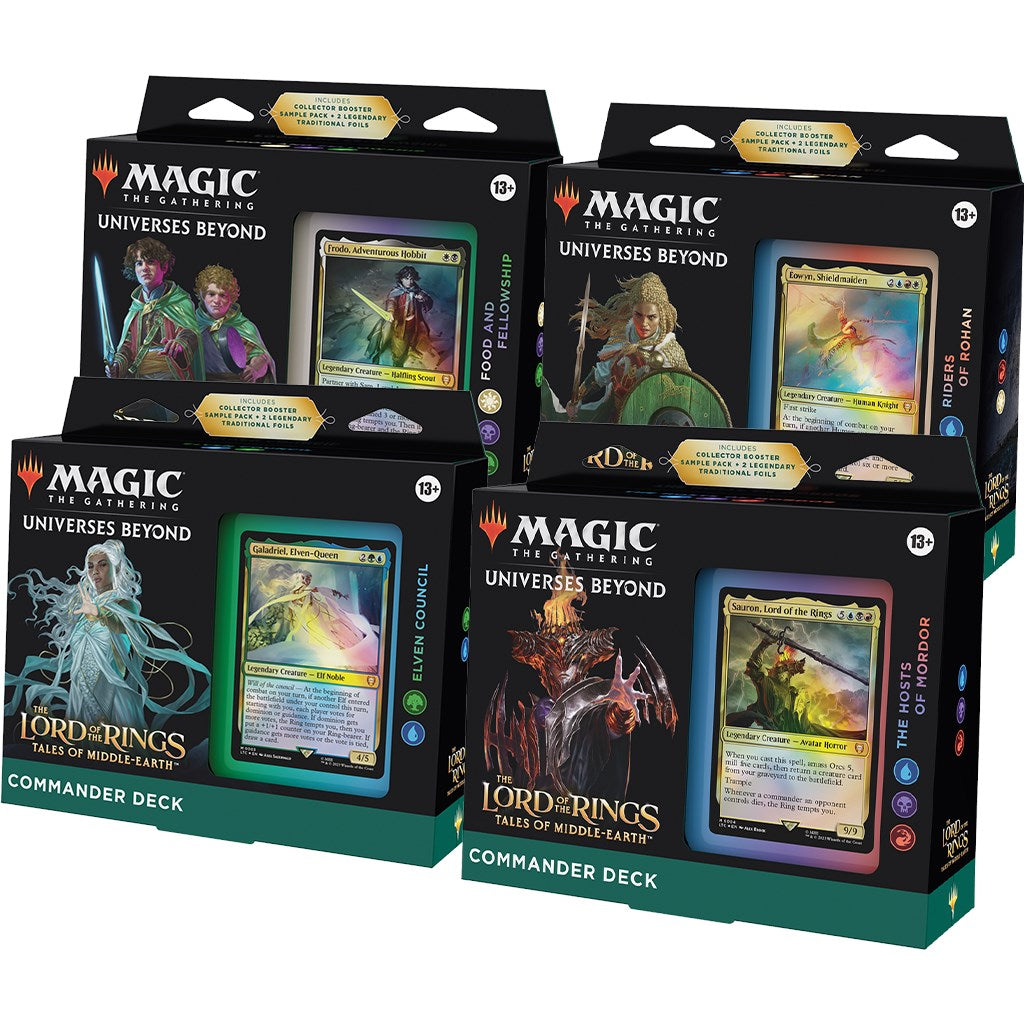 Magic: The Gathering: The Lord of the Rings: Tales of Middle-earth Commander Decks [Set of 4] card image