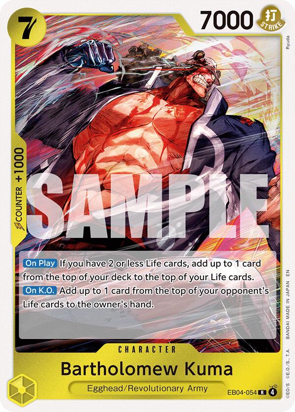One Piece Card Game: Bartholomew Kuma (EB04-054) card image