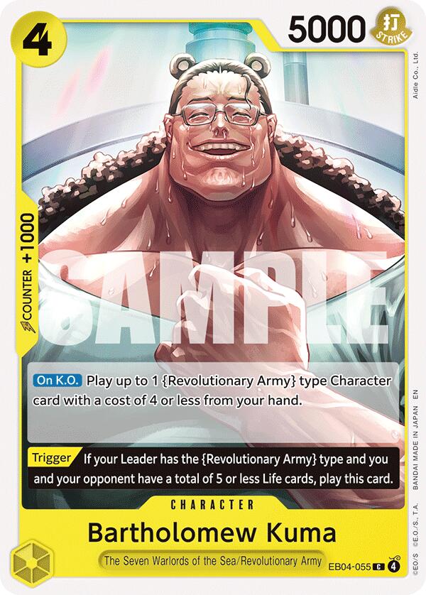 One Piece Card Game: Bartholomew Kuma (EB04-055) card image