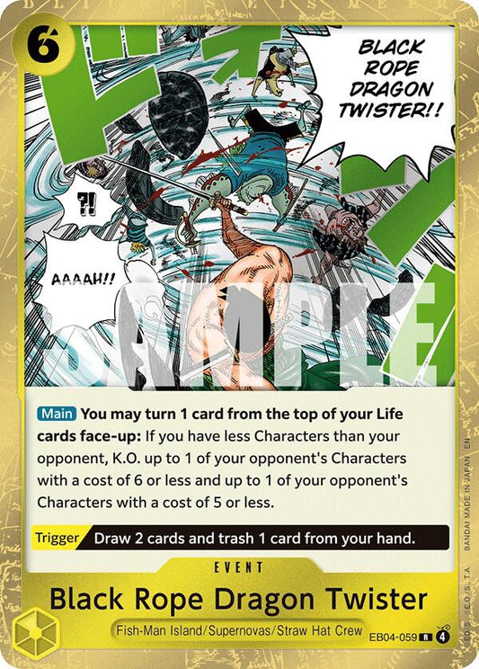 One Piece Card Game: Black Rope Dragon Twister card image