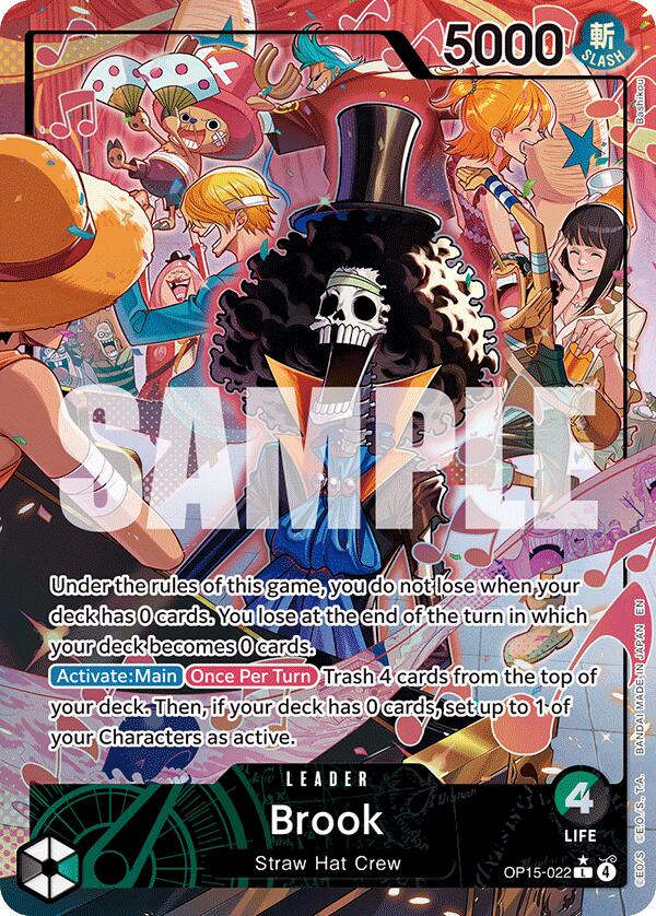 One Piece Card Game: Brook (OP15-022) (Alternate Art) card image