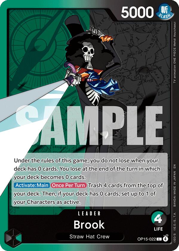 One Piece Card Game: Brook (OP15-022) card image