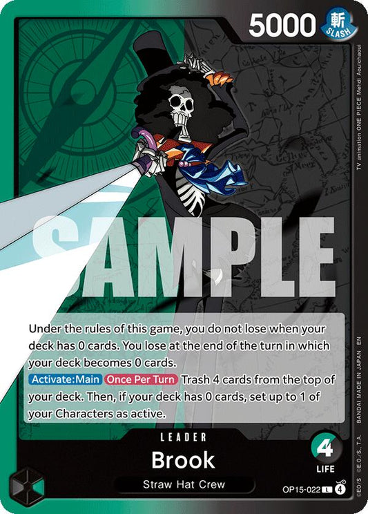 One Piece Card Game: Brook (OP15-022) card image